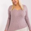 1008868 pink Jumper plus size model 190083 Factory Price