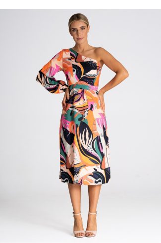 multicolor Cocktail dress model 190902 Figl