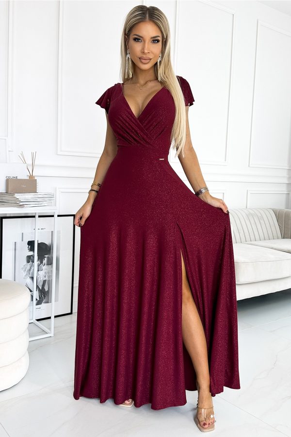 red Long dress model 190992 Numoco