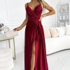 1016020 red Long dress model 192467 Numoco