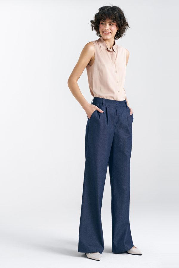navy blue Trousers model 192966 Nife