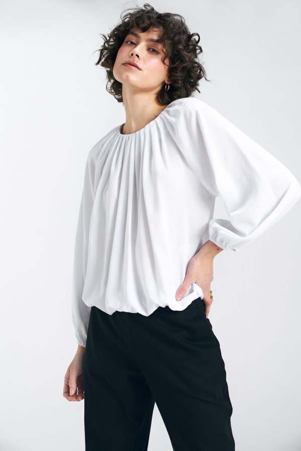 beige Blouse model 192973 Nife