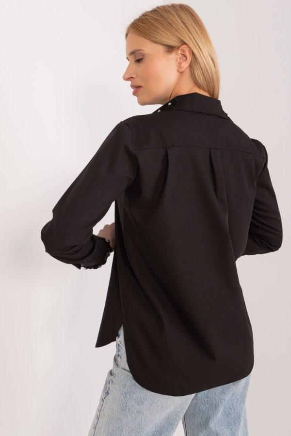 black Long sleeve shirt model 193044 Lakerta