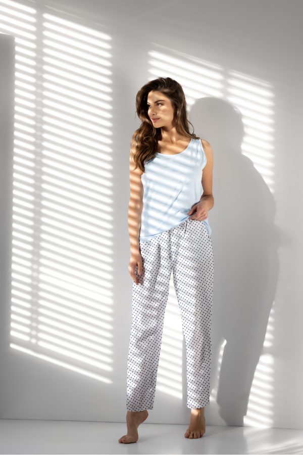 blue Pyjama model 194511 Momenti Per Me