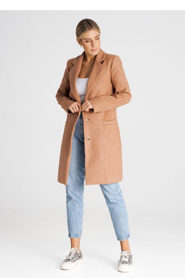 beige Coat model 194797 Figl