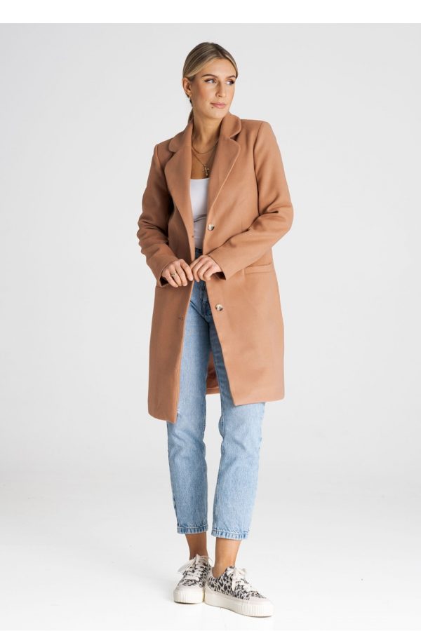 beige Coat model 194797 Figl