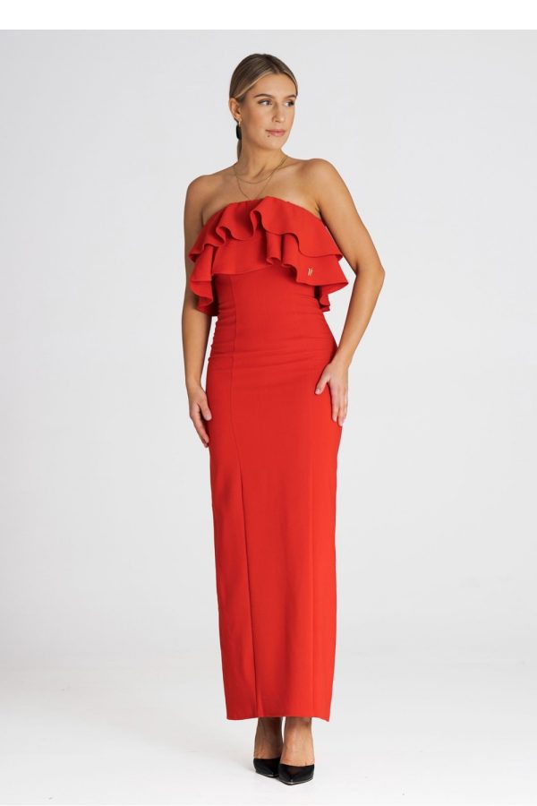 red Cocktail dress model 194804 Figl
