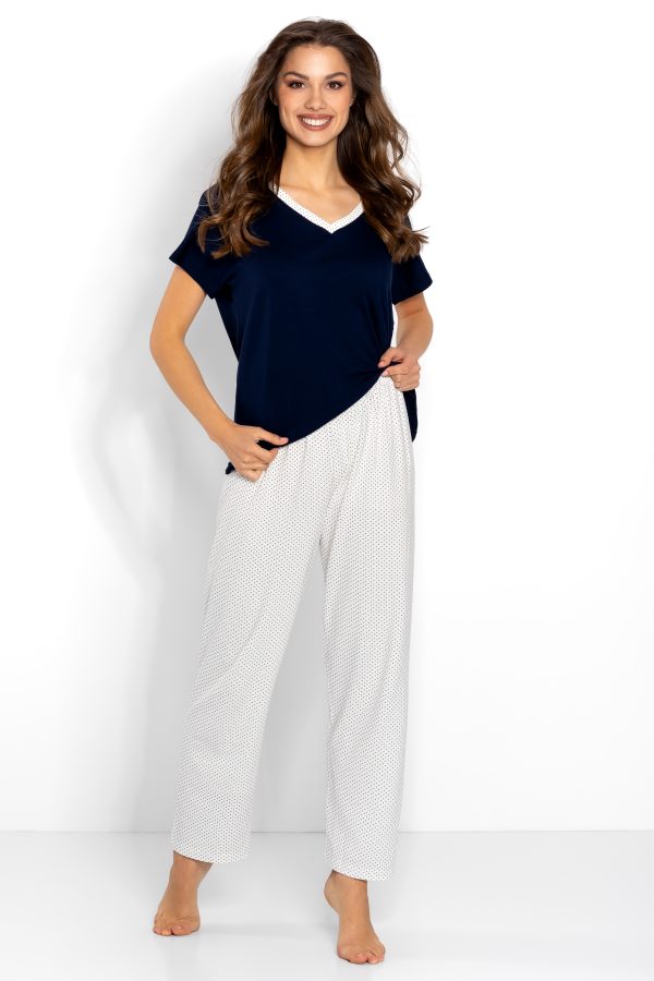 navy blue Pyjama model 170342 Momenti Per Me