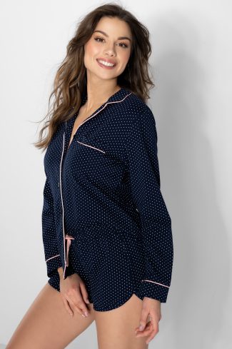 navy blue Pyjama model 160136 Momenti Per Me