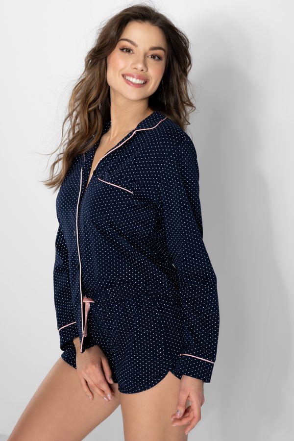 navy blue Pyjama model 160136 Momenti Per Me