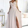 1029435 beige Long dress model 196836 Numoco