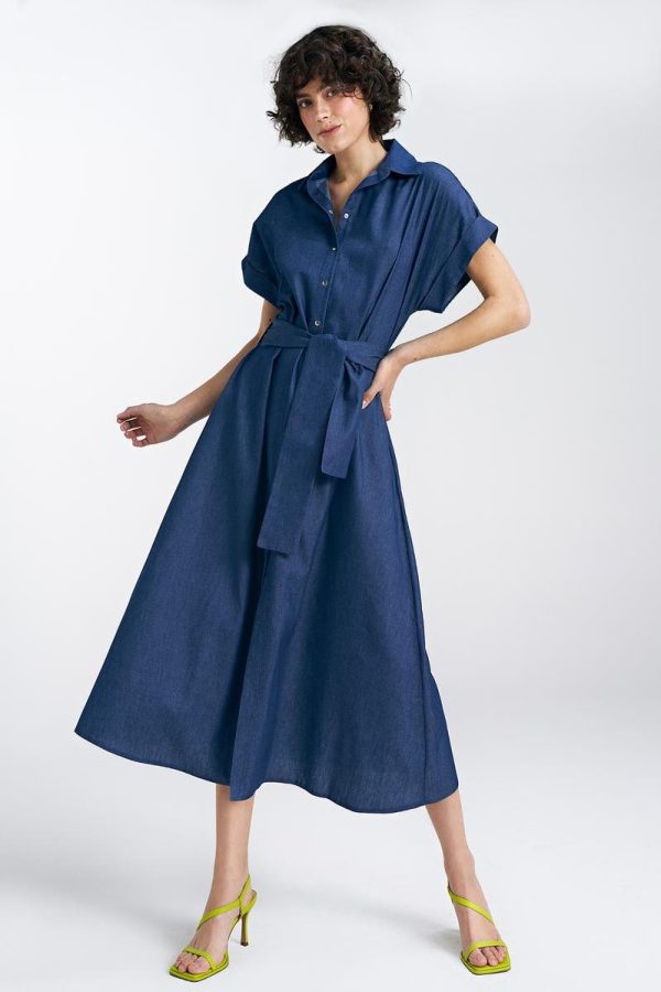 navy blue Daydress model 197006 Nife