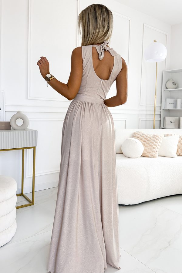beige Long dress model 197805 Numoco