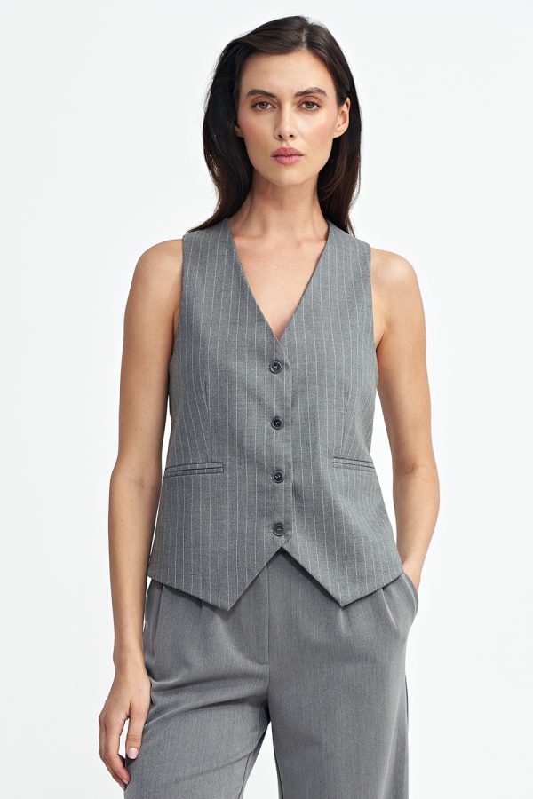 grey Gilet model 199707 Nife