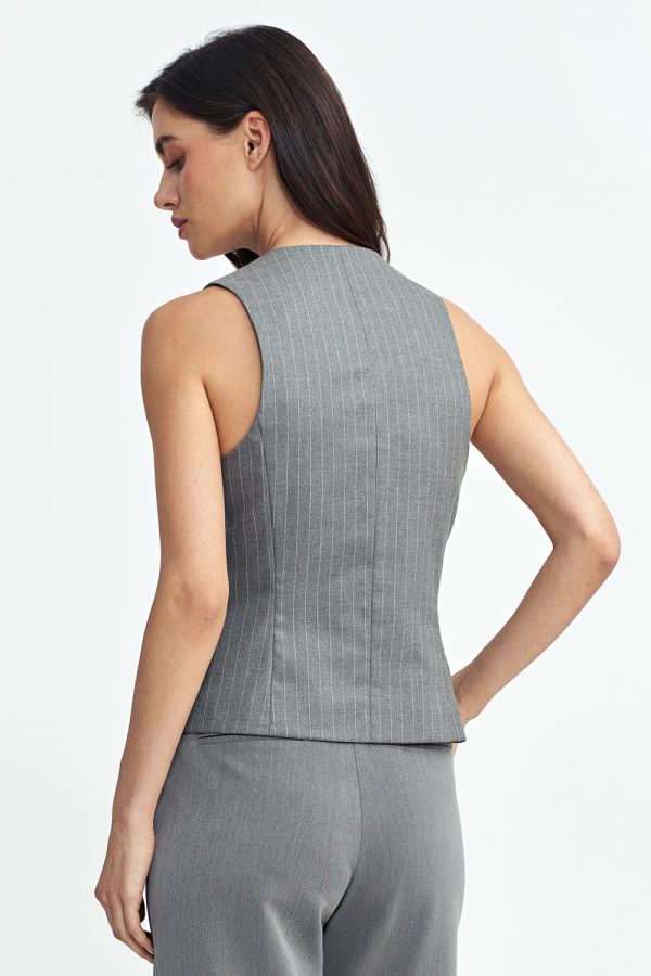 grey Gilet model 199707 Nife