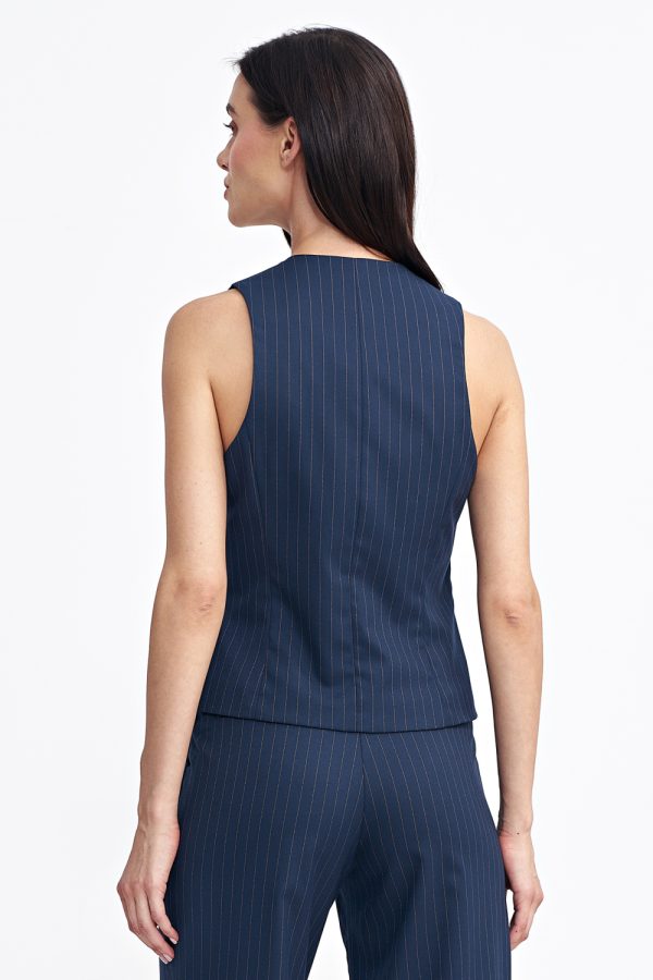 navy blue Gilet model 199708 Nife