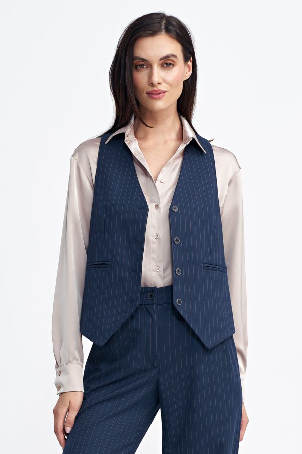 navy blue Gilet model 199708 Nife