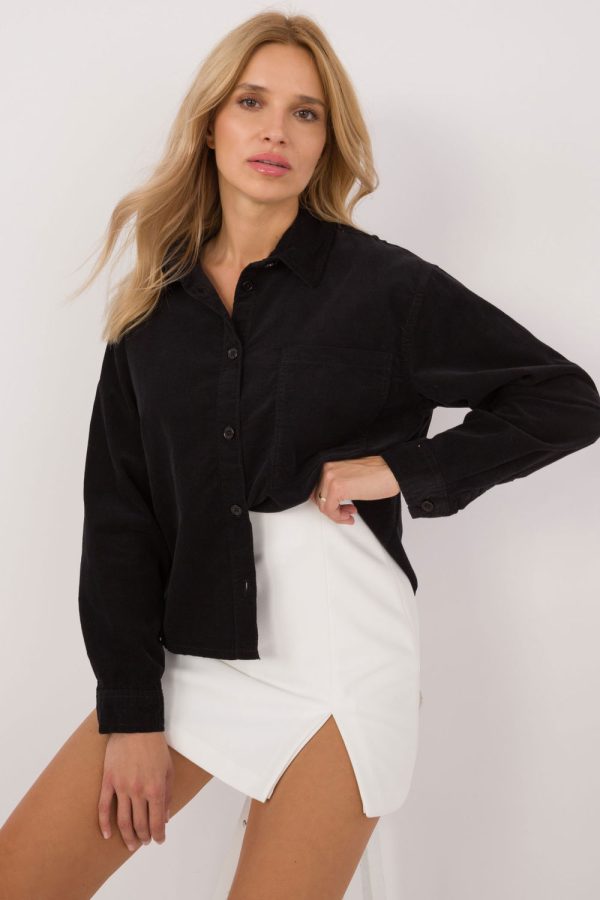 black Long sleeve shirt model 200433 Sublevel