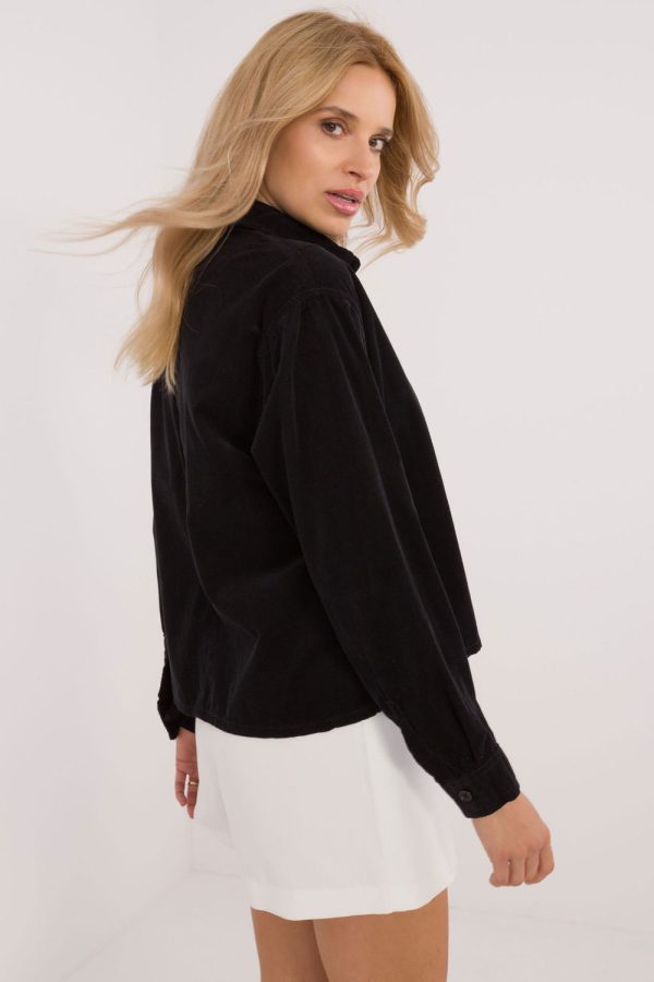 black Long sleeve shirt model 200433 Sublevel