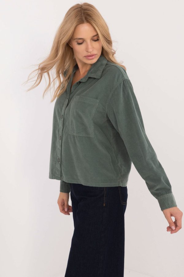 green Long sleeve shirt model 200435 Sublevel