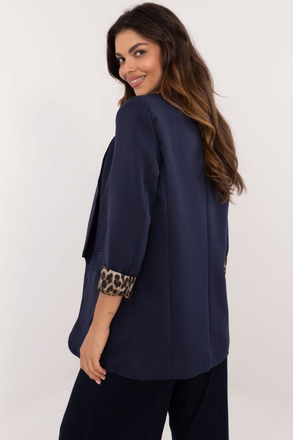 navy blue Jacket model 200987 Italy Moda
