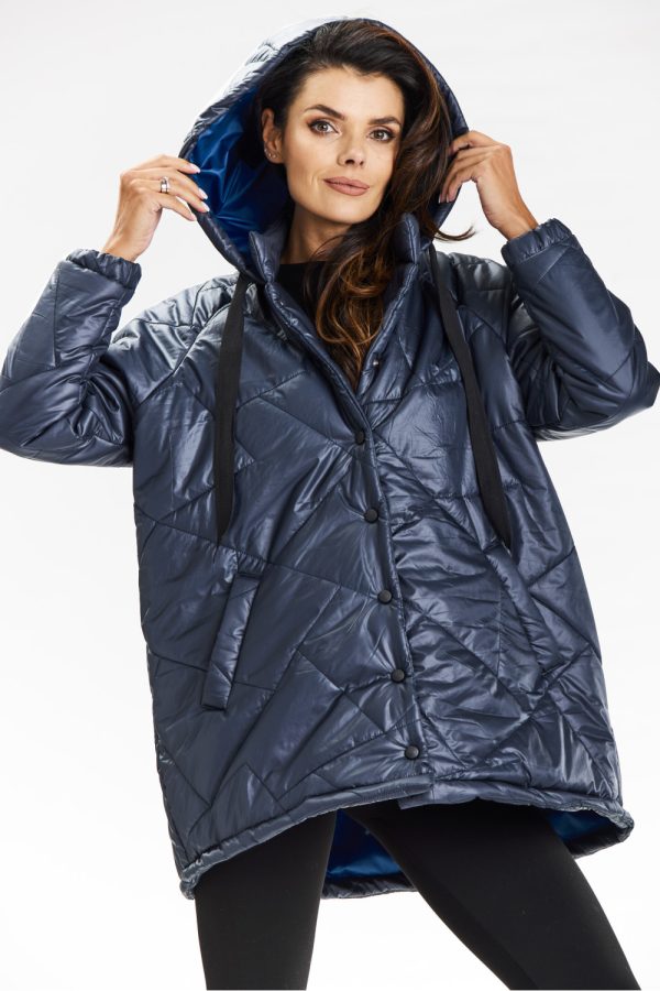 navy blue Jacket model 201249 awama