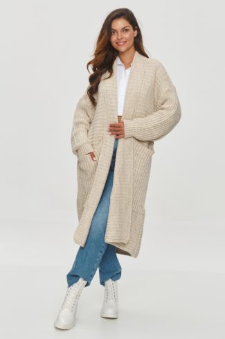 beige Cardigan model 201795 Makadamia