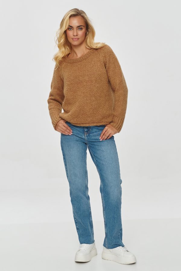 brown Jumper model 201807 Makadamia