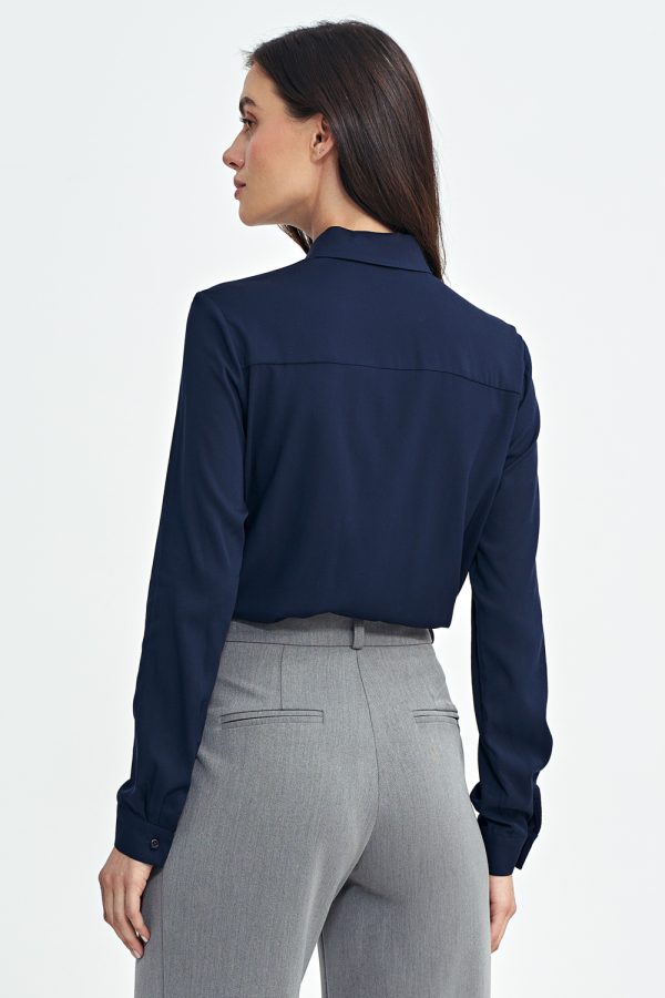 navy blue Long sleeve shirt model 202461 Nife
