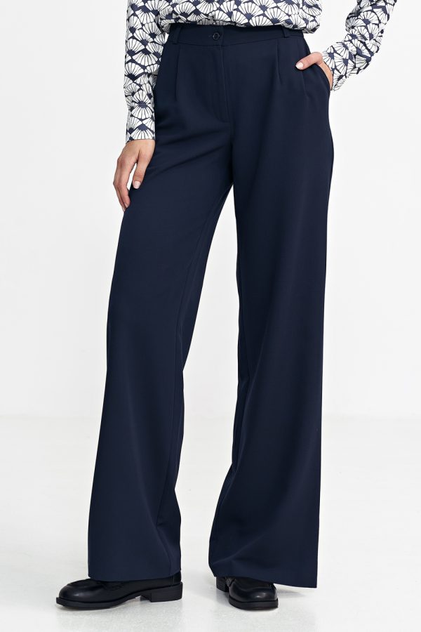 navy blue Trousers model 202476 Nife