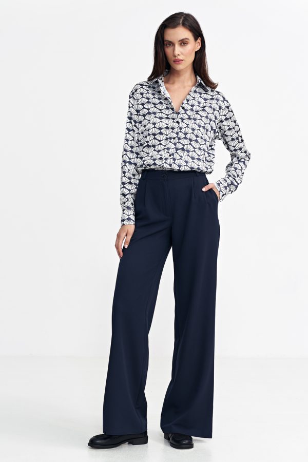 navy blue Trousers model 202476 Nife