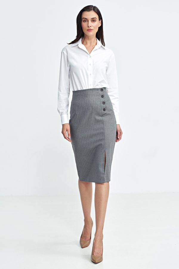 grey Skirt model 202487 Nife