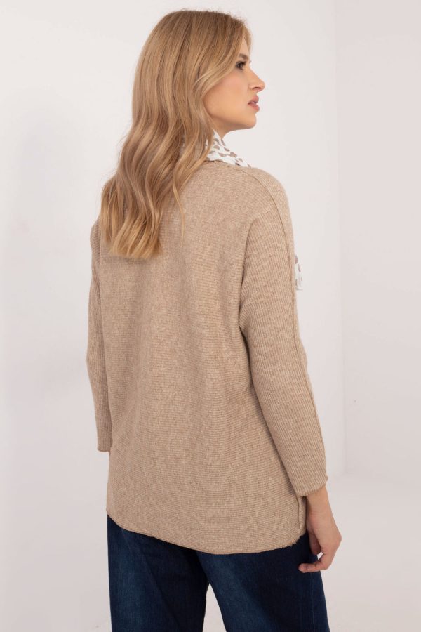 brown Jumper model 202907 Italy Moda