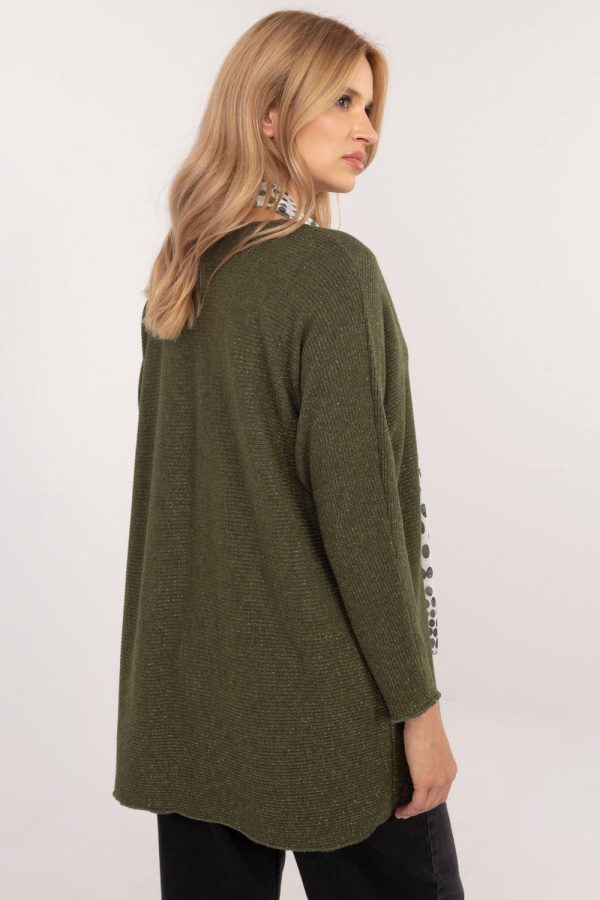 green Jumper model 202910 Italy Moda