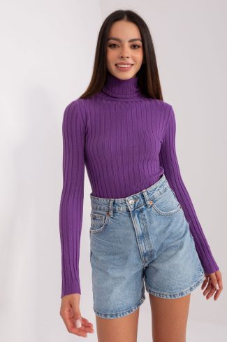 1047648 violet Turtleneck model 203012 Factory Price