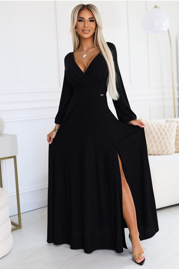 black Long dress model 203067 Numoco
