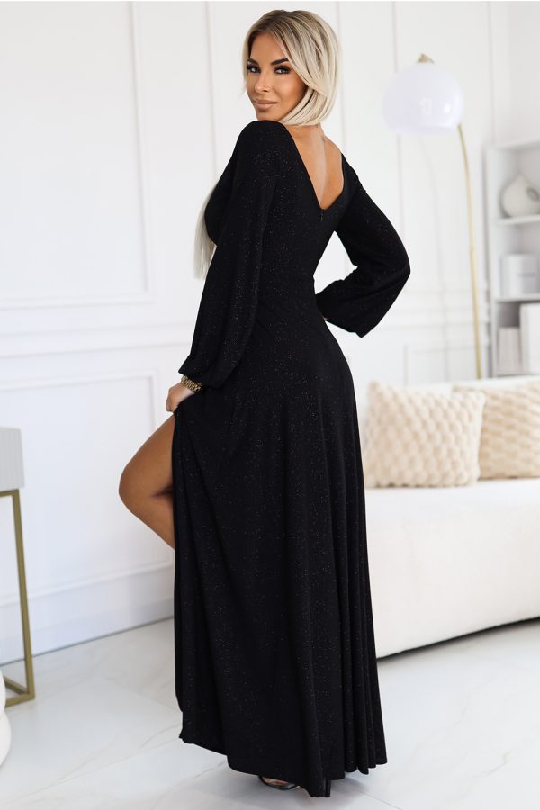 black Long dress model 203067 Numoco
