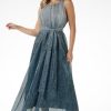 green Long dress model 204241 awama