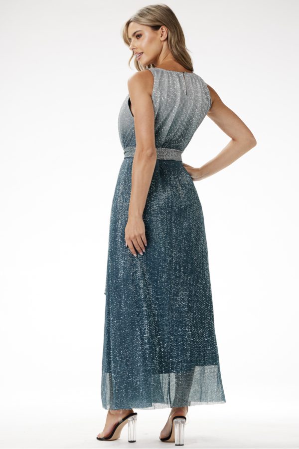 green Long dress model 204241 awama