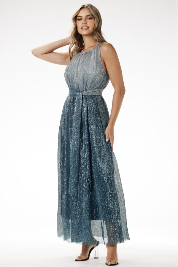 green Long dress model 204241 awama