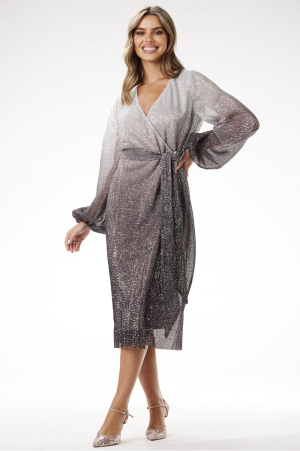 grey Evening dress model 204242 awama