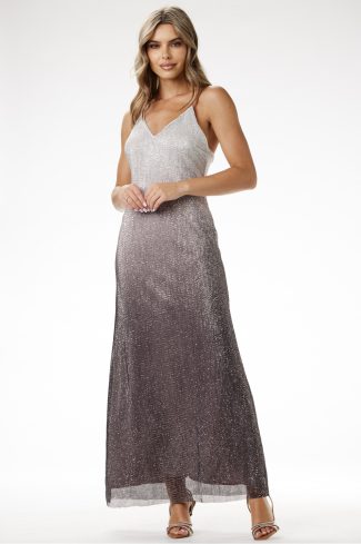 grey Long dress model 204245 awama