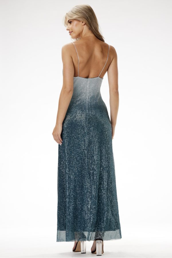 green Long dress model 204247 awama