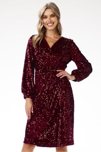 red Evening dress model 204253 awama