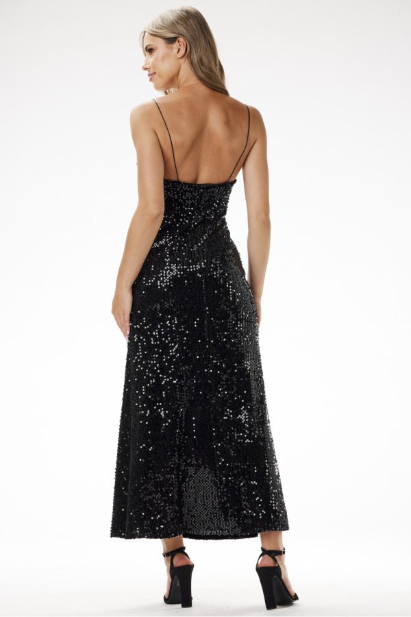 black Long dress model 204262 awama