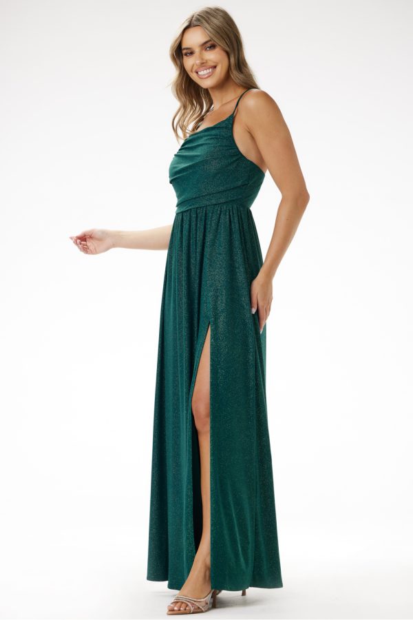green Long dress model 204263 awama