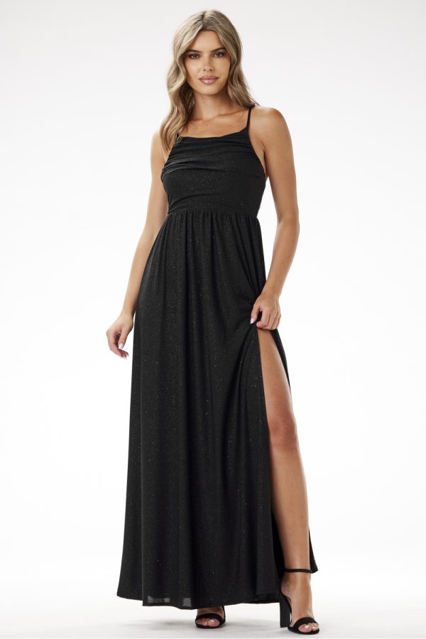 black Long dress model 204264 awama
