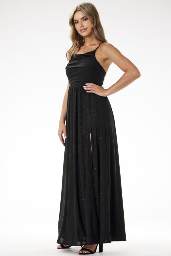black Long dress model 204264 awama