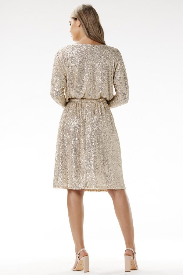 beige Evening dress model 204285 awama