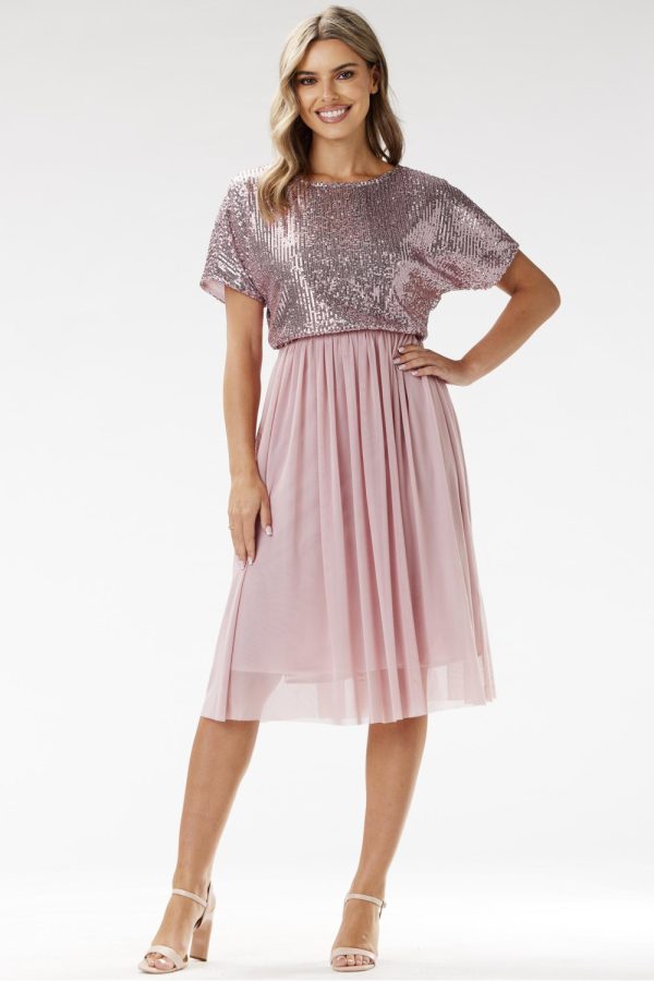 pink Evening dress model 204287 awama